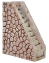 Escalera recta de resina para belén de 2,5x5,8x7,7 cm h