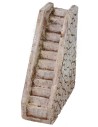 Escalera recta de resina para belén de 2,5x5,8x7,7 cm h Mundo