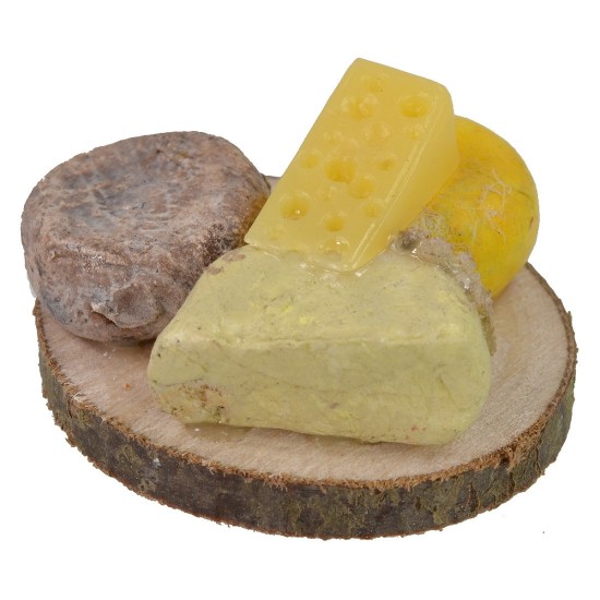 Circular cutting board with cheese Ø 3.5 cm