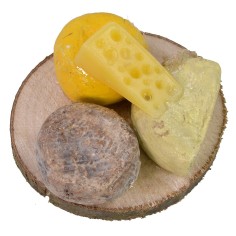 Circular cutting board with cheese Ø 3.5 cm 2