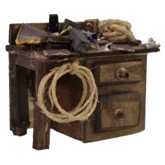 Banco da lavoro del ciabattino cm 7x4,3x6 h Mondo Presepi 2