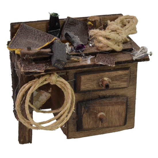 Banco de trabajo del zapatero cm 7x4,3x6 h Mundo Pesebres