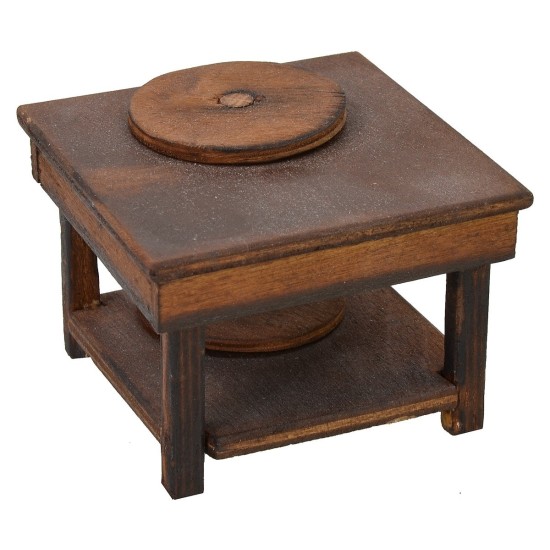 Table with potter's wheel cm 7x7x5 h for statues cm 10-12