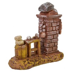 Escenografía banquete del charcutero en resina cm 9x4x9 h Mundo