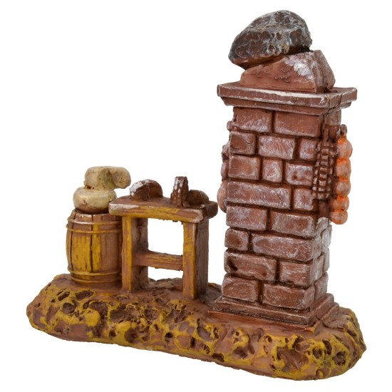 Scenography for the butcher's banquet in resin cm 9x4x9 h