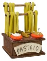 Bancada de pasta con cartel cm 6x6x8,5 h Mundo Pesebre