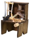 Carpenter's workbench 5x5.5x8.2 h cm for 8-10 h cm statues