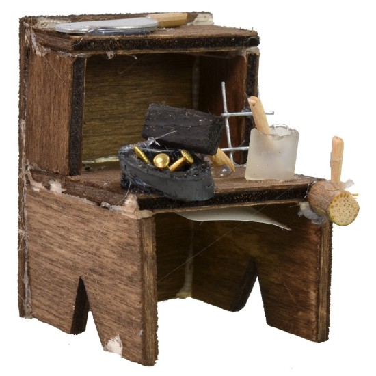 Banco de trabajo del carpintero cm 4x4x5,5 h para estatuas de 6