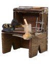 Banco da lavoro del falegname cm 4x4x5,5 h per statue da 6 h cm