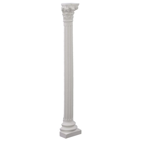 Semicolonna rigata con capitello cm 24,3 h Mondo Presepi