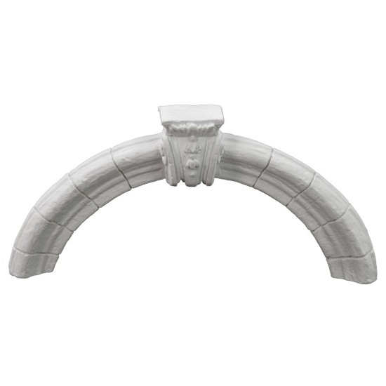 Arco con capitello e stemma in bassorilievo 25x2x11.5 cm h