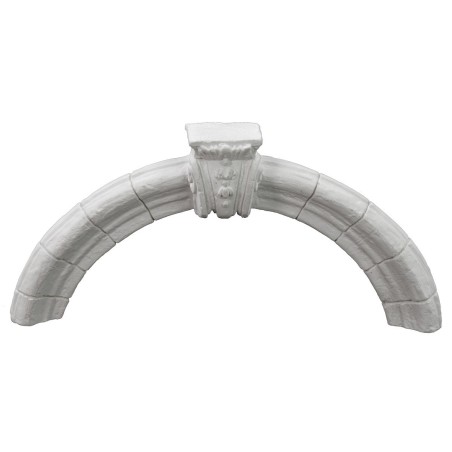 Arco con capitello e stemma in bassorilievo 25x2x11.5 cm h