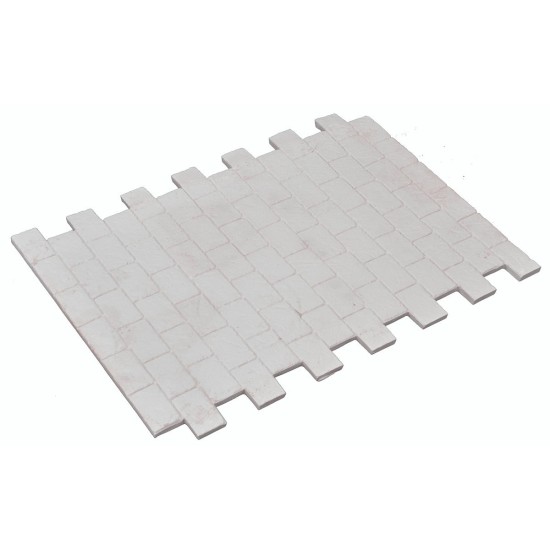 Modular plaster paving with interlocking tile effect cm