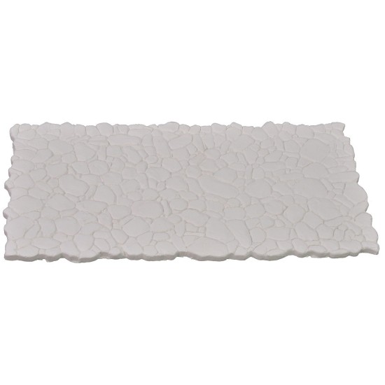 Pavimento de yeso efecto piedras mixtas cm 30x15x0,5 h