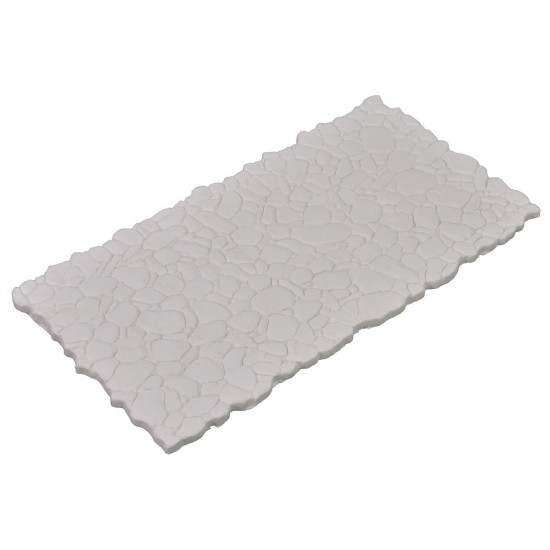 Plaster paving with mixed stone effect cm 30x15x0,5 h