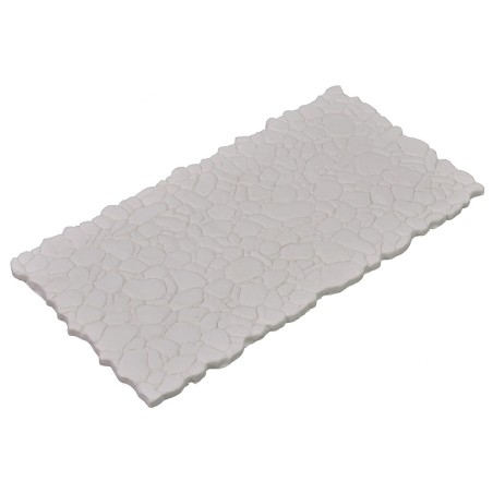Pavimento de yeso efecto piedras mixtas cm 30x15x0,5 h