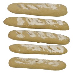 Juego de 5 baguettes de 3-4 cm Mondo Presepi