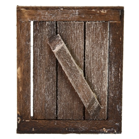 Ventana de madera con hoja abatible de 4x0,5x5 cm h Mundo Pesebres