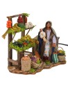 Vendedora de frutas palestina 12 cm en movimiento cm 20x11,5x14
