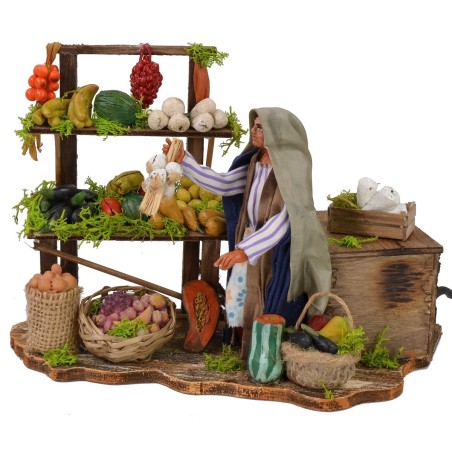 Vendedora de frutas palestina 12 cm en movimiento cm 20x11,5x14