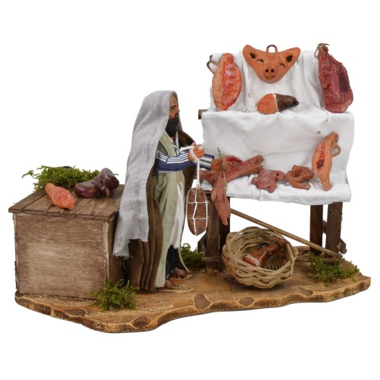 Oriental salami seller 12cm moving cm