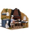 Pizza chef 10 cm in motion with working oven cm 20x18x19.5 h