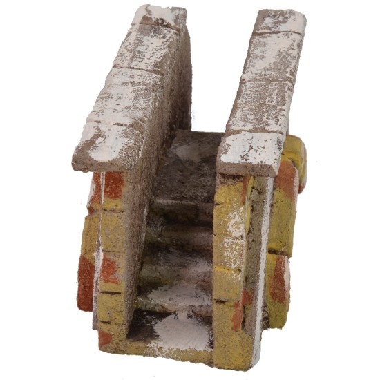 Scala con ponte cm 19,5x10x9,5 h Mondo Presepi
