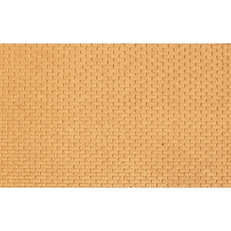 Panel de corcho de 25x20x0,6 cm en color ladrillo Mundo