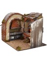 Cucina con forno a legna funzionante cm 23x21x19 h statue