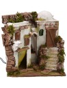 Casa araba illuminata con fontana cm 30x30x29,5 h Mondo Presepi