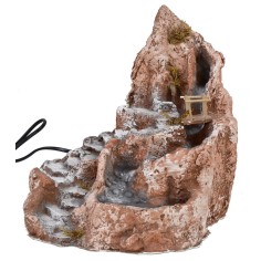 Double resin cascade with fountains, bridge and working 2