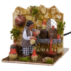 Bevitore in movimento cm 11x17x11 h Mondo Presepi