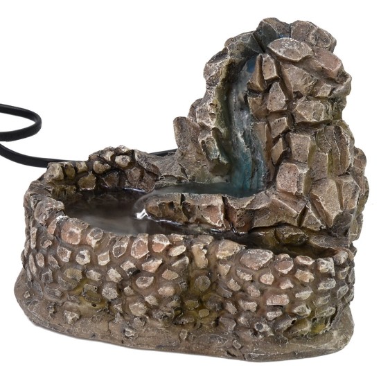 Waterfall in resin effect stone working cm 14,5x12x12 h