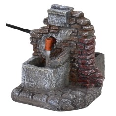 Fountain with brick effect sink in working resin cm 10x12x11,5 h