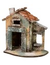 Casa individual con techo a dos aguas de 11,5x7,5x12,5 cm h