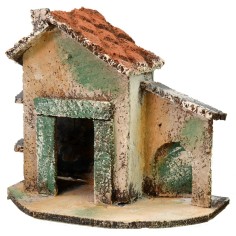 Casa singola con portone ad arco cm 13,5x7,5x11,5 h Mondo 2