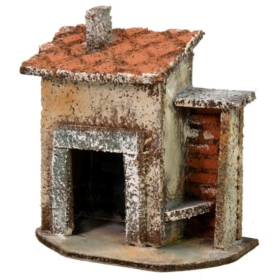 Casa singola con ripostiglio per attrezzi cm 11x7x11 h Mondo