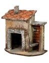 Casa individual con trastero para herramientas de 11x7x11 cm h