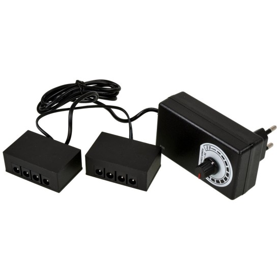 Fuente de alimentación 8 tomas DC 2,1 para LC8 y tiras LS - A8L