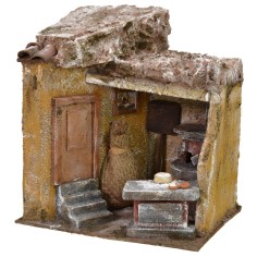 Bottega di un pizzaiolo cm 19,5x14x21 h Mondo Presepi 2