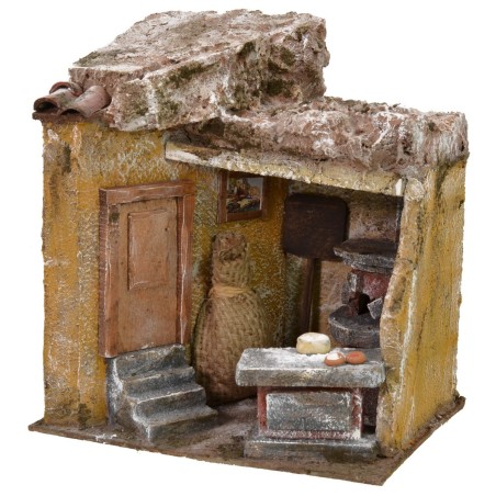 Tienda de un pizzero cm 19,5x14x21 h Mundo Pesebre