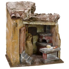Bottega di un pizzaiolo cm 19,5x14x21 h Mondo Presepi
