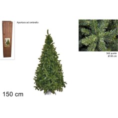 Albero di Natale imperatore con 340 punte cm 150 h Mondo Presepi