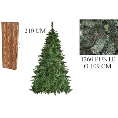 Christmas tree with 1260 points 210 cm h