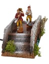 Ponte con statue a passeggio in movimento serie Landi 8 cm