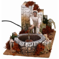 Uomo palestinese al pozzo in movimento cm 12 2