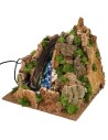 Cascata funzionante tra le rocce cm 29x29x27h. Mondo Presepi