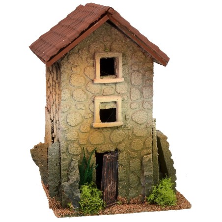 Casa con ingresso laterale 15x12x21 h Mondo Presepi
