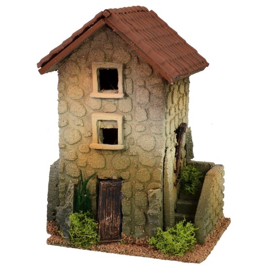 Casa con entrada lateral 15x12x21 h Mundo Pesebres