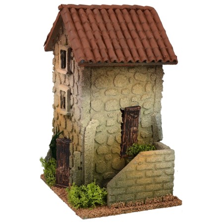 Casa con ingresso laterale 15x12x21 h Mondo Presepi